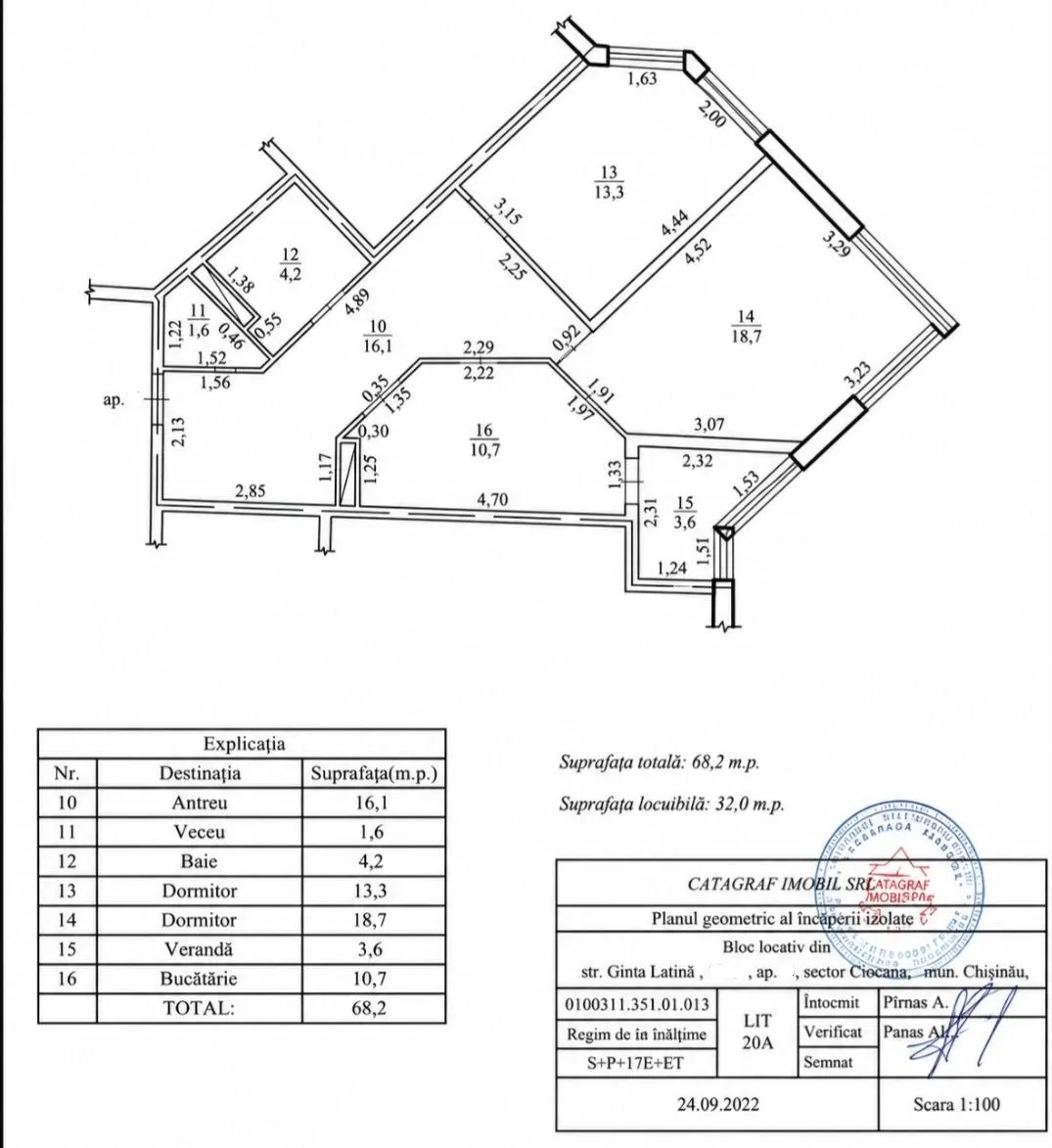 Chișinău Ciocana str. Ginta Latină 11